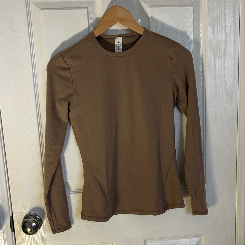 Yogalicious Tan Long Sleeve Women's Top
